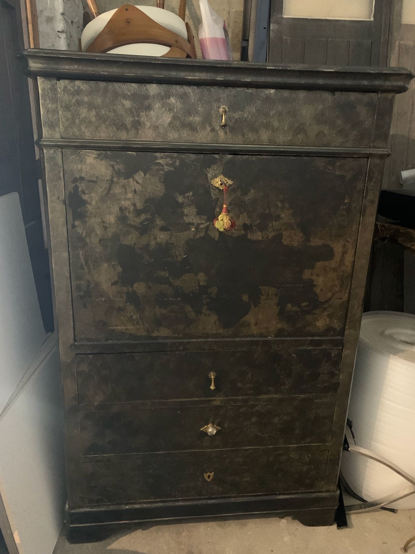 Meuble relookée effet matière